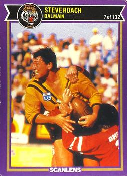 1987 Scanlens Rugby League #7 Steve Roach Front